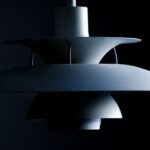 Stylish modern pendant lamp with a sleek minimalist design in a dark setting. - Photo by Ludvig Hedenborg on Pexels
